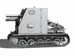 sdkfz 101 sturmpanzer 1 bison 3D Model