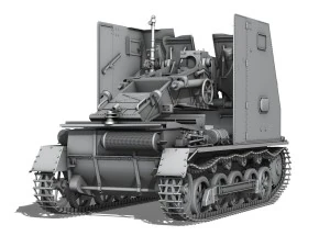 sdkfz 101 sturmpanzer 1 bison 3D Model