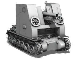 sdkfz 101 sturmpanzer 1 bison 3D Model