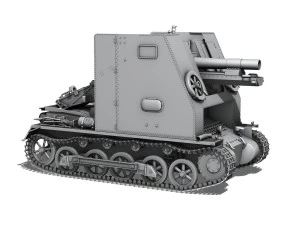 sdkfz 101 sturmpanzer 1 bison 3D Model