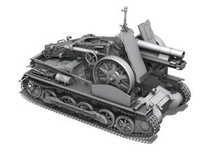 sdkfz 101 sturmpanzer 1 bison 3D Model