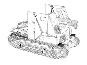sdkfz 101 sturmpanzer 1 bison Model 3D