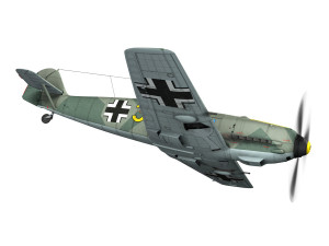 messerschmitt - bf-109 e - yellow 3 3D Model