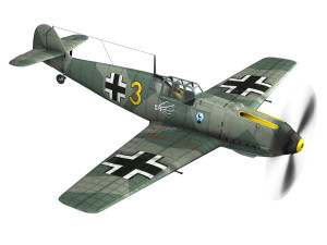 messerschmitt - bf-109 e - yellow 3 3D Model