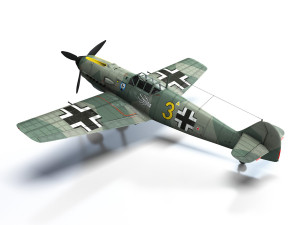 messerschmitt - bf-109 e - yellow 3 3D Model