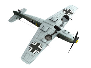 messerschmitt - bf-109 e - yellow 3 3D Model