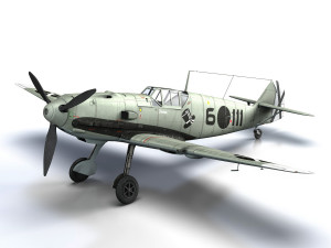 messerschmitt - bf-109 e - 6-111 3D Model