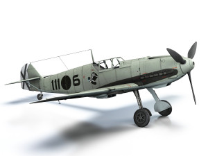 messerschmitt - bf-109 e - 6-111 3D Model