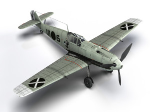 messerschmitt - bf-109 e - 6-111 3D Model