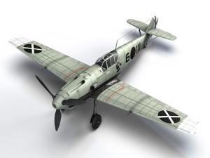 messerschmitt - bf-109 e - 6-111 3D Model