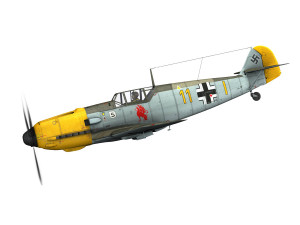 messerschmitt - bf-109 e - yellow 11 3D Model