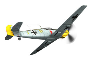 messerschmitt - bf-109 e - yellow 11 3D Model