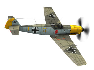 messerschmitt - bf-109 e - yellow 11 3D Model