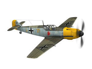 messerschmitt - bf-109 e - yellow 11 3D Model