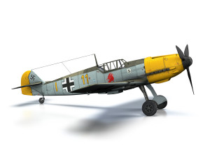 messerschmitt - bf-109 e - yellow 11 3D Model