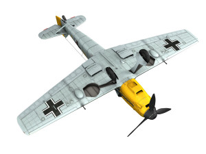 messerschmitt - bf-109 e - yellow 11 3D Model