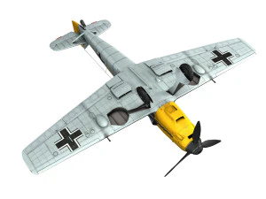 messerschmitt - bf-109 e - yellow 11 3D Model