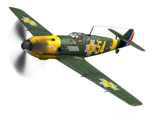 messerschmitt - bf-109 e - romanian air force - 54 Model 3D