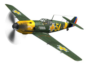 messerschmitt - bf-109 e - romanian air force - 54 3D Model