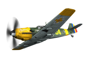 messerschmitt - bf-109 e - romanian air force - 54 Model 3D