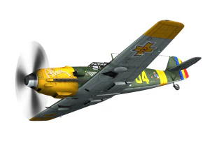 messerschmitt - bf-109 e - romanian air force - 54 3D Model