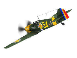 messerschmitt - bf-109 e - romanian air force - 54 Model 3D