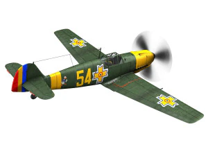 messerschmitt - bf-109 e - romanian air force - 54 3D Model