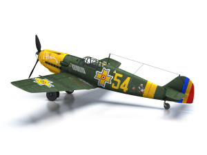 messerschmitt - bf-109 e - romanian air force - 54 Model 3D