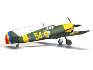 messerschmitt - bf-109 e - romanian air force - 54 Model 3D