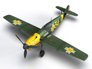 messerschmitt - bf-109 e - romanian air force - 54 Model 3D