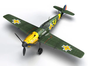 messerschmitt - bf-109 e - romanian air force - 54 3D Model
