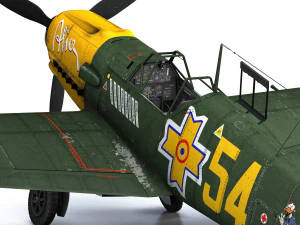 messerschmitt - bf-109 e - romanian air force - 54 3D Model