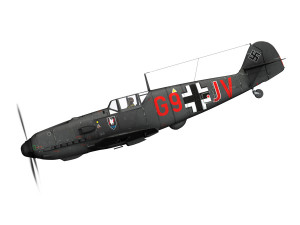 messerschmitt - bf-109 e - g9-jv - nightfighter Modelo 3D