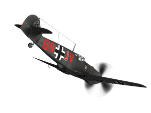 messerschmitt - bf-109 e - g9-jv - nightfighter Modelo 3D