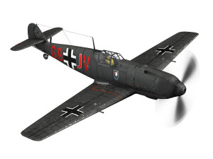 messerschmitt - bf-109 e - g9-jv - nightfighter Modelo 3D