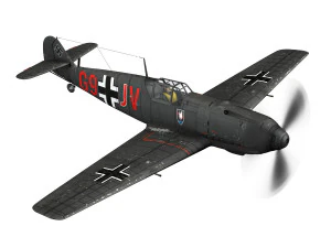 messerschmitt - bf-109 e - g9-jv - nightfighter 3D Model