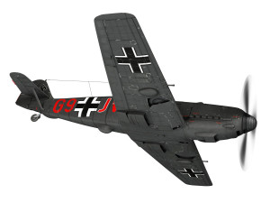 messerschmitt - bf-109 e - g9-jv - nightfighter Modelo 3D