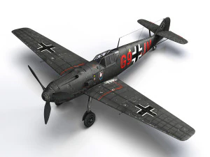 messerschmitt - bf-109 e - g9-jv - nightfighter 3D Model