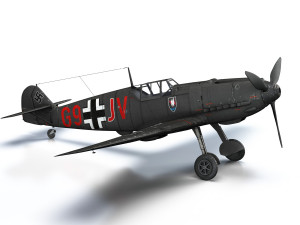 messerschmitt - bf-109 e - g9-jv - nightfighter Modelo 3D
