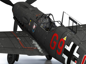 messerschmitt - bf-109 e - g9-jv - nightfighter Modelo 3D