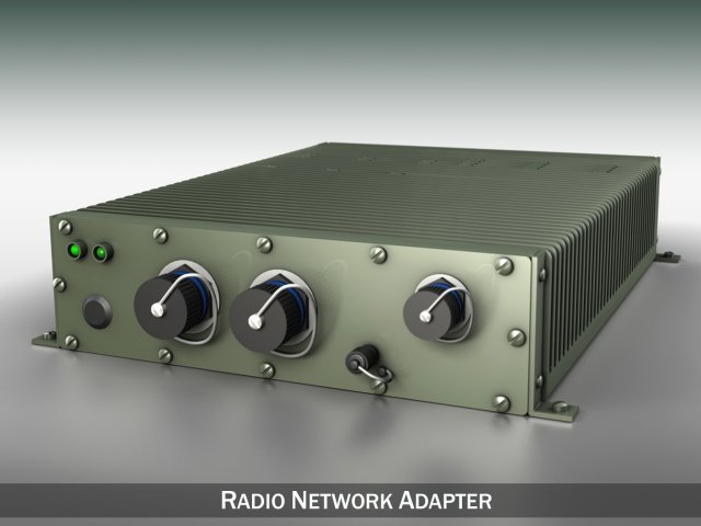 radio network adapter 3D Модель .c4d .max .obj .3ds .fbx .stl .blend 