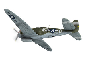 republic p-47d thunderbolt - wr-u Modèle 3D