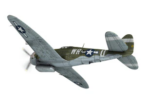 republic p-47d thunderbolt - wr-u 3D Model