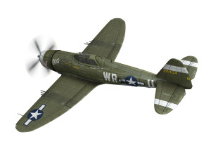 republic p-47d thunderbolt - wr-u Modèle 3D