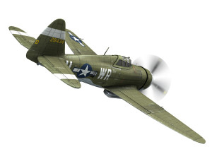 republic p-47d thunderbolt - wr-u Modèle 3D