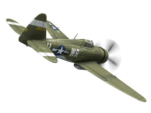 republic p-47d thunderbolt - wr-u 3D Model
