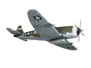 republic p-47d thunderbolt - wr-u 3D Model