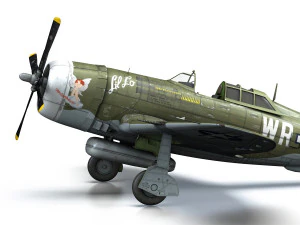 republic p-47d thunderbolt - wr-u 3D Model
