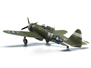republic p-47d thunderbolt - wr-u Modèle 3D