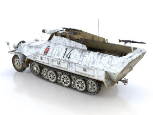 sdkfz 251-9 - ausfd - stummel - 14 3D Model